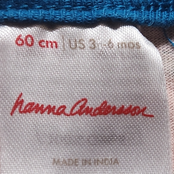 Hanna Andersson apple overalls and long sleeve T-shirt Size 3-6 months - Picture 4 of 12